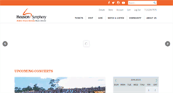 Desktop Screenshot of houstonsymphony.org